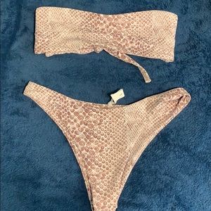 Snake skin bikini size L